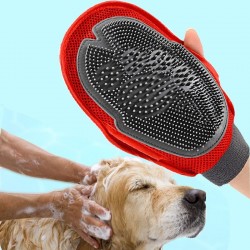 Cat dog fur grooming bath glove brushCare