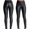 Faux leather high waisted trousers pantsWomen's fashion
