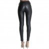 Faux leather high waisted trousers pantsWomen's fashion