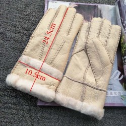 Genuine leather & cashmere & fur warm glovesGloves
