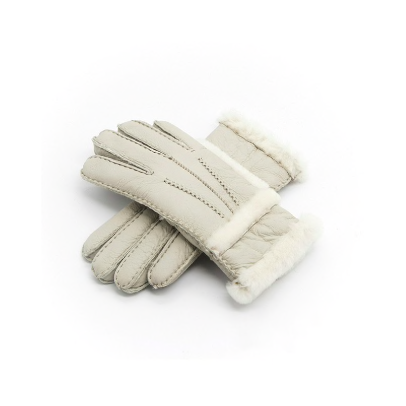 Genuine leather & cashmere & fur warm glovesGloves