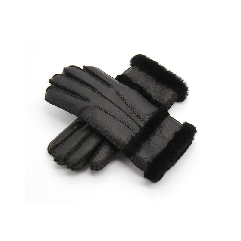 Genuine leather & cashmere & fur warm glovesGloves