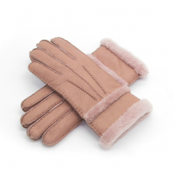Genuine leather & cashmere & fur warm glovesGloves
