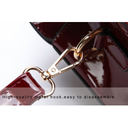 Elegant glossy leather bag set of 3 piecesSets