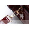 Elegant glossy leather bag set of 3 piecesSets