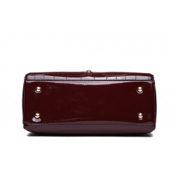 Elegant glossy leather bag set of 3 piecesSets
