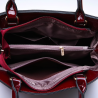 Elegant glossy leather bag set of 3 piecesSets