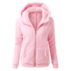 Soft fleece hooded jacket with zipperHoodies & Jumpers