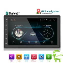 Android 9 - DIN-2 car radio - 7'' touch screen - GPS - Bluetooth - FM - WIFI -MP3 - MirrorlinkRadio