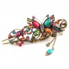 Vintage - rhinestones flowers & butterfly hair clipHair clips