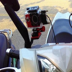 GoPro 6 / 5 / 4 / 3 / 2 / 1 Sj4000 Xiaomi Yi camera aluminum holder adapter rearview bracket mountMounts