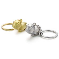 Piggy - metal keychain - keyringKeyrings