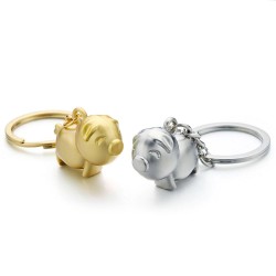 Piggy - metal keychain - keyringKeyrings