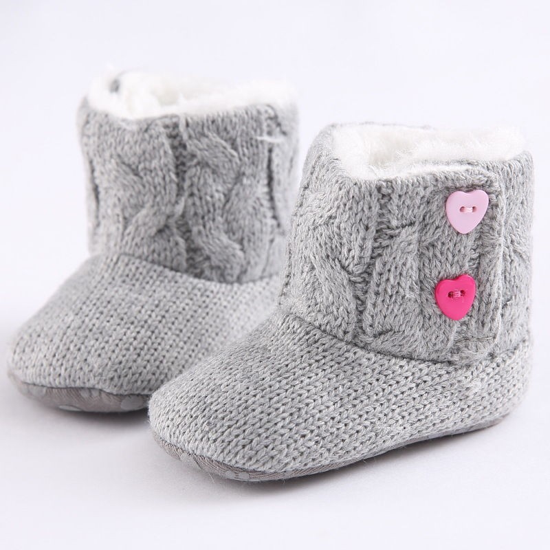 Newborn - baby warm knitted boots - shoesShoes