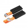 Emergency car tire anti-skid rubber chain 2 piecesWheel parts