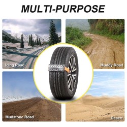 Emergency car tire anti-skid rubber chain 2 piecesWheel parts