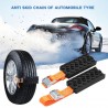 Emergency car tire anti-skid rubber chain 2 piecesWheel parts