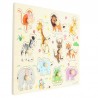 Cartoon animals - children's wooden puzzle toysWooden