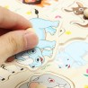 Cartoon animals - children's wooden puzzle toysWooden