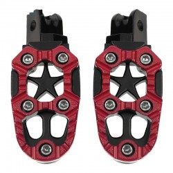 Universal motorcycle metal footrests with spring 8mm 2 pcsFoot rests