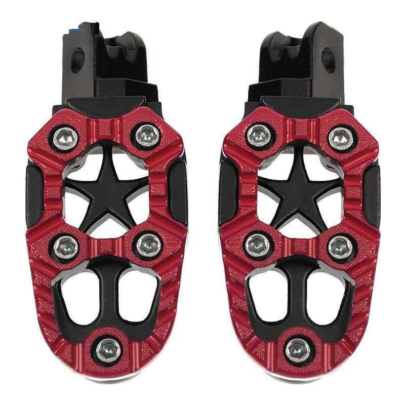 Universal motorcycle metal footrests with spring 8mm 2 pcsFoot rests