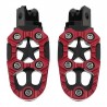 Universal motorcycle metal footrests with spring 8mm 2 pcsFoot rests