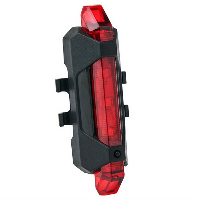 USB rechargeable bicycle safety warning rear lightLights