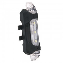 USB rechargeable bicycle safety warning rear lightLights