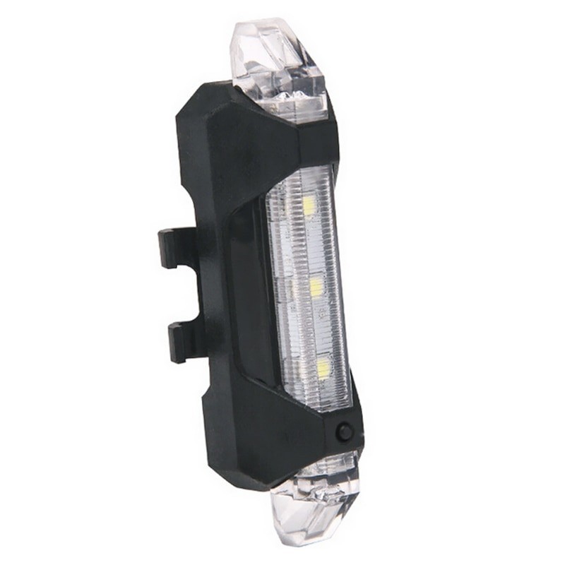 USB rechargeable bicycle safety warning rear lightLights