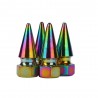 Neon aluminum car tire valve caps 4 pcsWheel parts