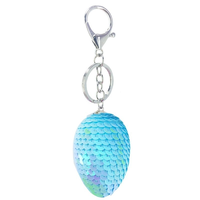 Glitter sequins dragon egg keychain keyringKeyrings