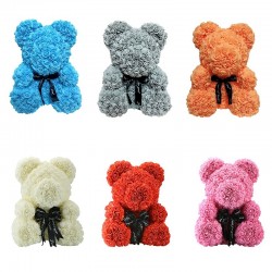 Rose bear - bear made from infinity roses - 40 cmValentine's day