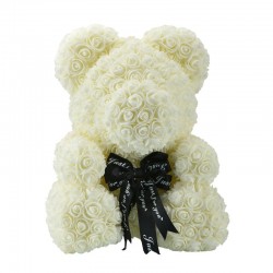 Rose bear - bear made from infinity roses - 40 cmValentine's day