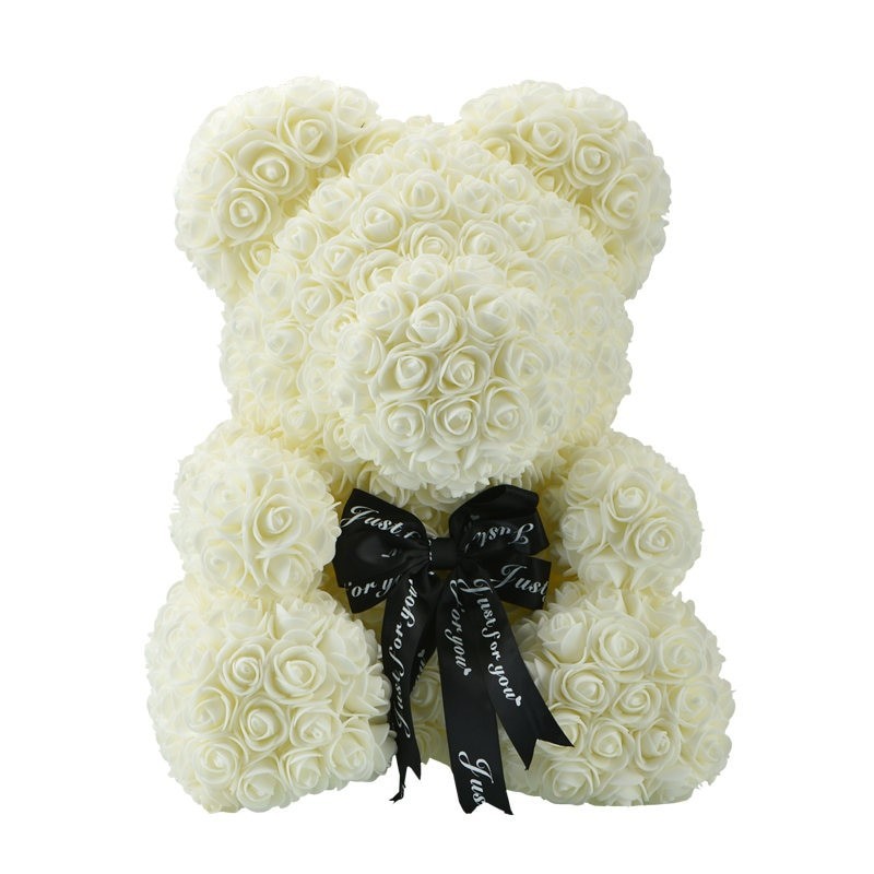Rose bear - bear made from infinity roses - 40 cmValentine's day