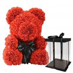 Rose bear - bear made from infinity roses - 40 cmValentine's day