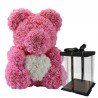 Infinity rose flower teddy bear with heart 40 cmValentine's day