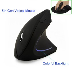 2.4G 800/1200/1600DPI wireless ergonomic optical vertical mouse & pad kitMouses