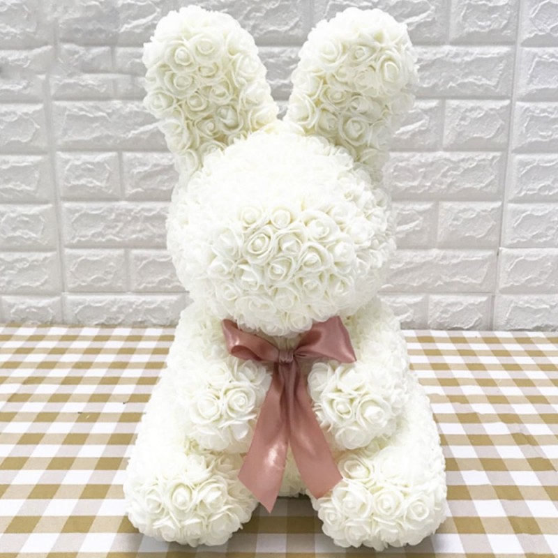 Infinity rose flower easter bunny 40 cmValentine's day
