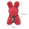 Infinity rose flower easter bunny 40 cmValentine's day