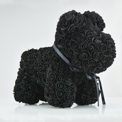 Dog made from infinity roses - 40 cmValentine's day