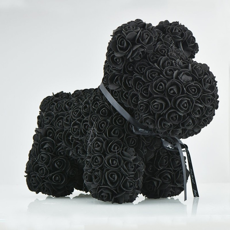 Dog made from infinity roses - 40 cmValentine's day