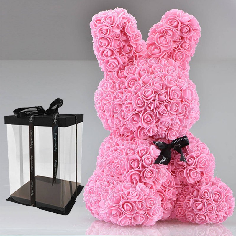 Easter bunny made of infinity roses flowers - 45 cmValentine's day