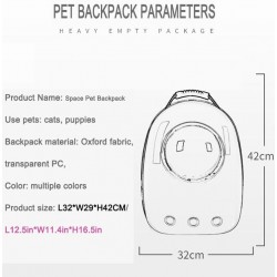 Travel capsule breathable carrying backpack for dog & cat - petsAnimals & Pets