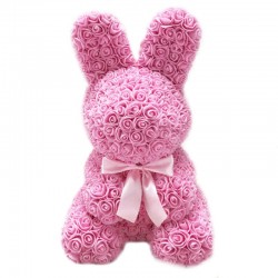 Infinity rose flower easter bunny 40 cmValentine's day