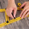 Multi-angle measuring foldable rulerHand tools