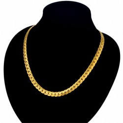 Gold plated snake chain men's necklaceNecklaces