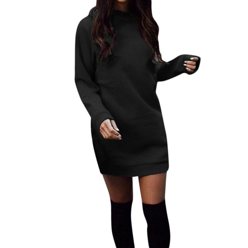 Warm mini dress with long sleeveDresses Warm mini dress with long sleeveDresses