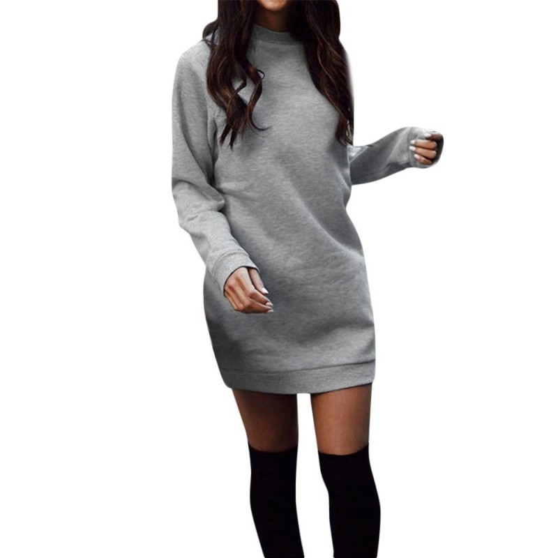 Warm mini dress with long sleeveDresses Warm mini dress with long sleeveDresses