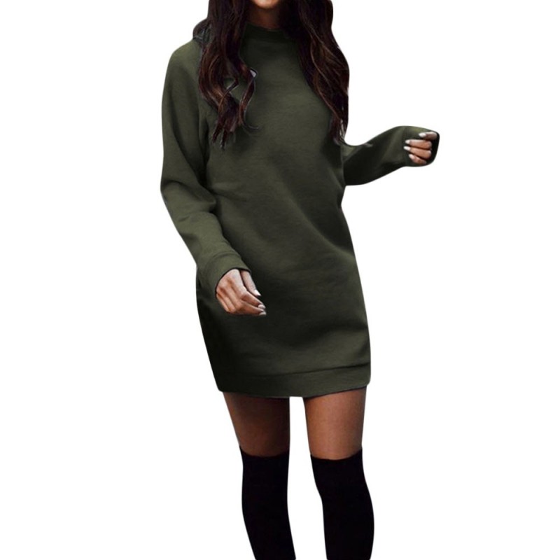 Warm mini dress with long sleeveDresses Warm mini dress with long sleeveDresses