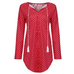 Mini polka dot dress with long sleeveDresses
